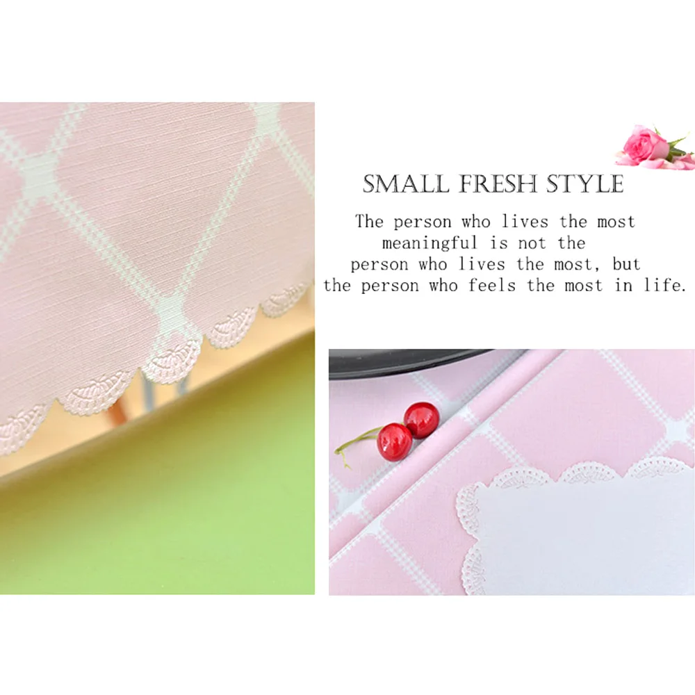 Grid Printed Flower Tablecloth Pattern Tablecloth PVC Rectangular Oilproof Kitchen Banquet Wedding Party Hotel Decoration