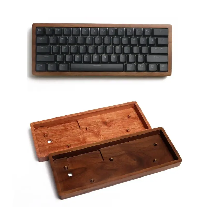 Anne Pro 2 Wooden Case Rosewood Walnut Shell base Portable for Anne Pro2  60% Mec Sale - Banggood USA Mobile