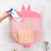 New Baby Bathroom Mesh Bag Sucker Design For Children Bath Toys Kid Basket Cartoon Animal Shapes Cloth Sand Toys Storage Net Bag 4