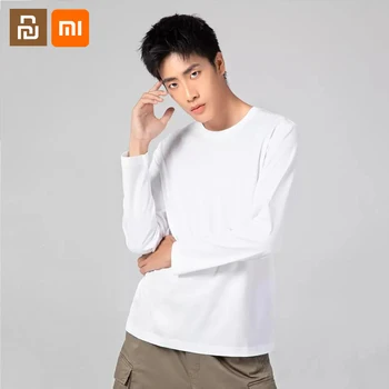 

xiaomi mijia 90 points men's antibacterial long-sleeved T-shirt two-piece fashion Baidu men's autumn casual clothes