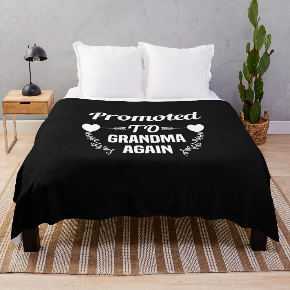 Promoted to Grandma Again 3D printed flannel throw Sherpa bedspread bedding sofa picnic fur soft blanket | Дом и сад
