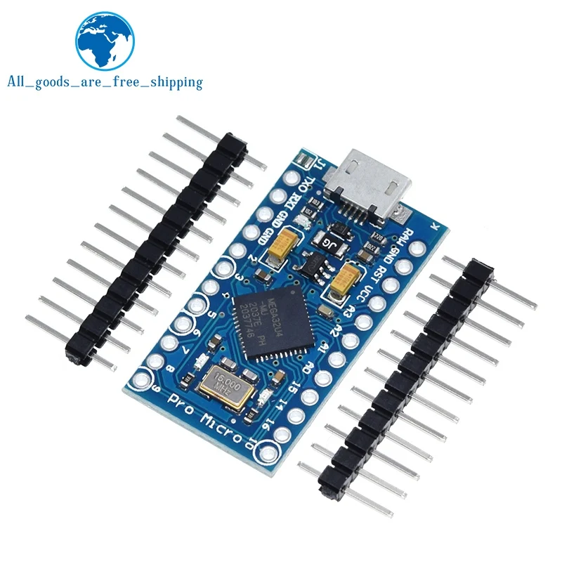 Pro Micro ATmega 32U4 5 V 16 MHz controlador reemplazar Pro Mini Atmega 328 para Arduino Pro Micro ATmega 32U4 5 V 16 MHz controlador reemplazar Pro Mini Atmega 328 para Arduino