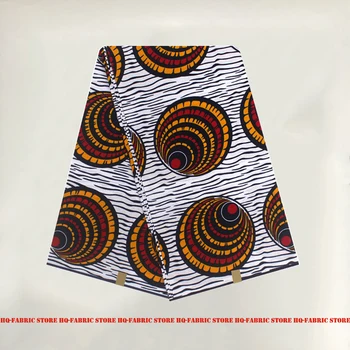 

Sewing Material For Dress 100%Soft Breathable Veritable High Quality African Ankara Wax Prints Cotton Fabric By The Yards V-L 62