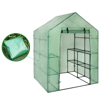 

Hot XD-Portable Plastic Garden Greenhouse Cover Not Include Shelf For 2 Layer Mini Walk In Greenhouse Outdoor