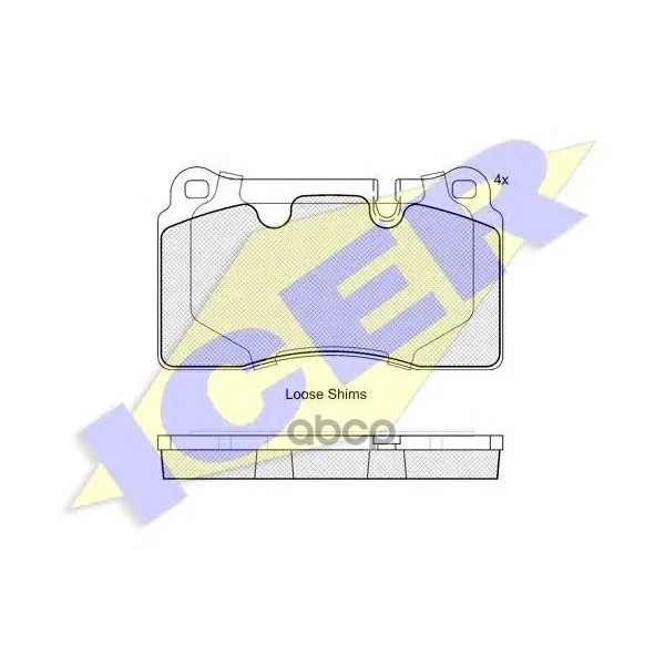181788_колодки Дисковые Передние! Land Rover Rangerover 4.2i/2.7td/3.6td 05 Icer 181788 Icer арт. 181788