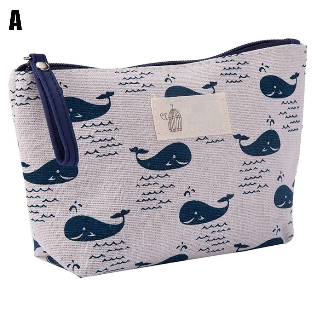 New Style Portable Large Capacity Cosmetic Bag Travel Makeup Pouch Printed Storage Bag - Цвет: a