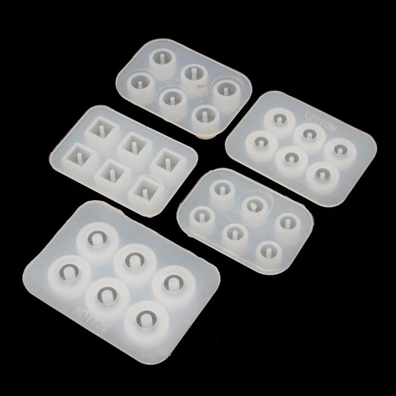 5Pc Handmade Bead Resin Silicone Mold Fit For Add-a-Bead Bracelet Jewelry Making