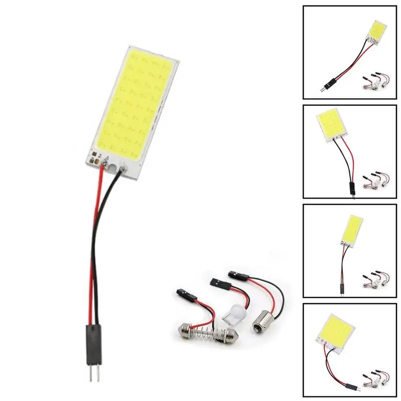 T10 C5W COB 16 24 36 48SMD белая автомобильная светодиодная парковочная панель для салона