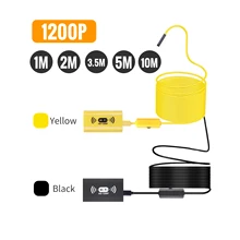 8 мм wifi эндоскоп камера HD 1200P Мини водонепроницаемый жесткий кабель Инспекционная камера USB эндоскоп 8 светодиодов бороскоп для Android IOS