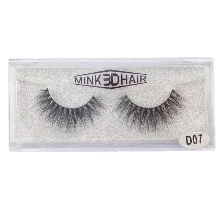 1 Pair Mink 3D Hair False Eyelashes Long Lasting Lashes Natural Eyelashes Cruelty Free 1 Pair Freeshipping j1017