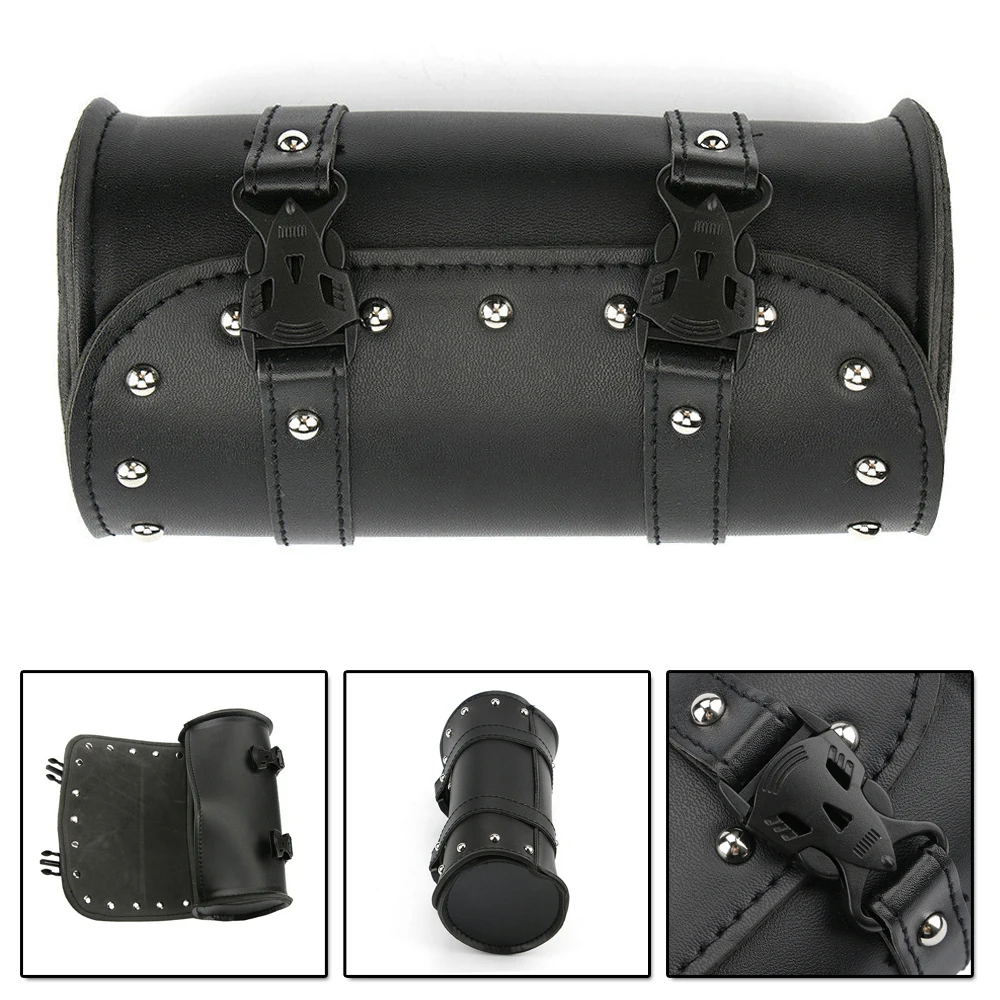 

Motorcycle Handlebar Tail Saddlebag Roll Barrel Organizer Tool Luggage Storage