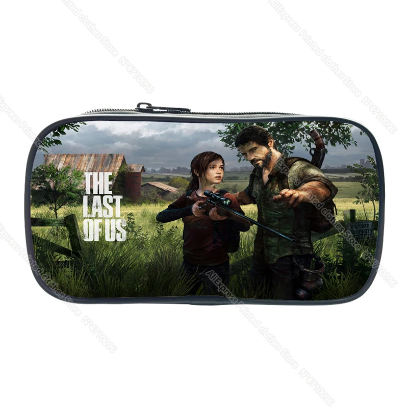 New Game The Last of Us 2 Pencil Case School Supplies for Kids Stationery 3D Print Storage Pouch Cosmetic Cases Makeup Box Bags