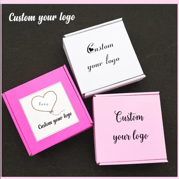 

100pcs Corrugated Paper Box Aircraft Carton Gift Packing Box T-shirt Package Hard Gift Box Custom logo