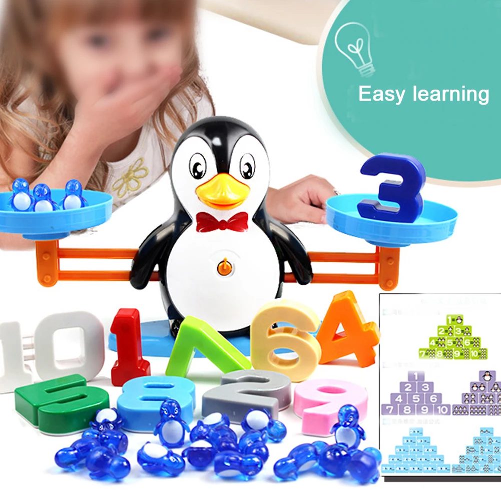 

Desktop Home Portable Early Learning Children Smooth Balancing Toddler PVC Gift Math Games Number Teaching Scale Toy