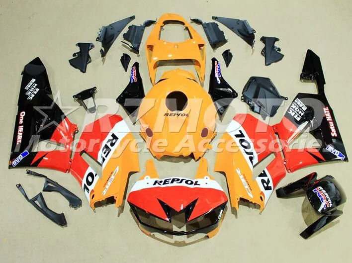 

4 Gifts New ABS Injection mold Full Fairings Kit fit for HONDA CBR600RR F5 2013 2014 2015 2016 2017 Body set Orange