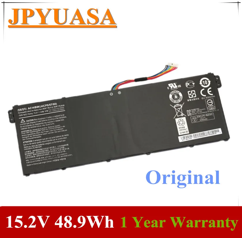 

7XINbox 15.2V 48.9Wh Original AC14B3K Battery For Acer Aspire R5-571T R5-571TG S14 CB3-511 Swift 3 3S F314-51 R 11 R3-131T S14