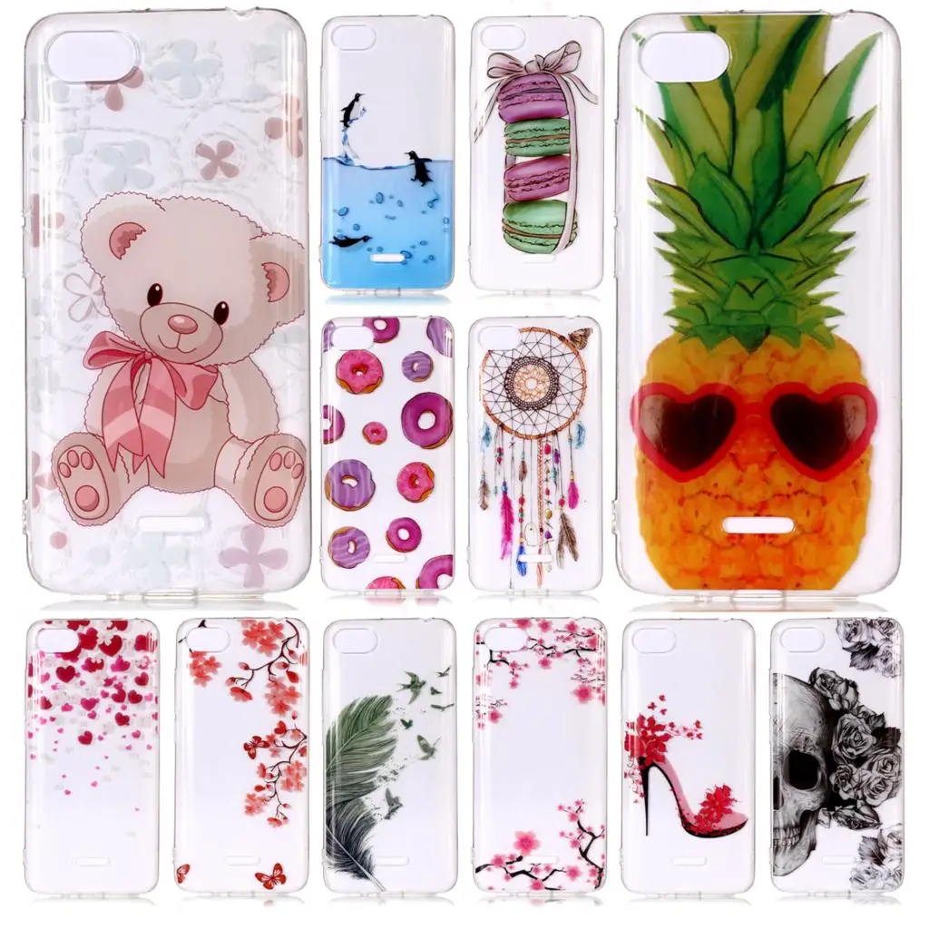 Silicone TPU Phone Shells For Xiaomi Mi Redmi 6A 6 A Soft Mobile Cases Redmi6A Back Bumper Cover Paint Protective Case |