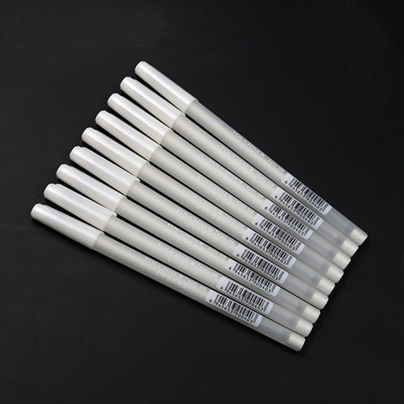 

1pc 0.8mm White Paint Marker Pen Highlight Liner Sketch Markers Gel Pen For Graffiti Art Supplies Markers Manga Painting
