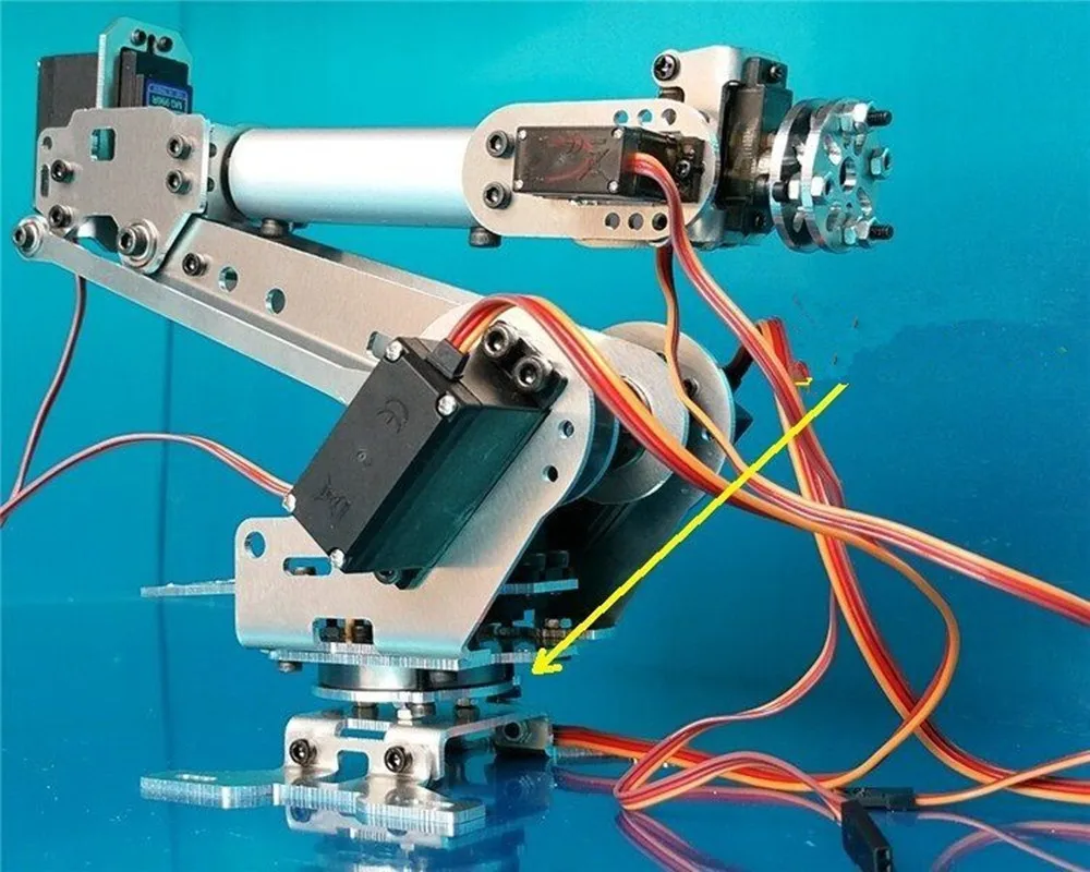6 DOF CNC алюминиевая рама Robotarm ABB Industriële Робот Модель 6-asix Arm сервопривод | Игрушки и