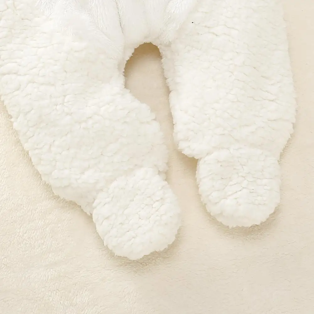 Baby Rompers White Rabbit Newborn Boys Girls Jumpsuits Long Sleeve Hooded Infant Kids Unisex Overalls Children's Fleece Clothes