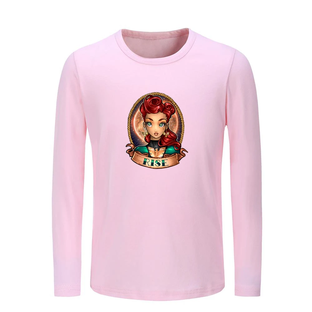 Детские футболки с рисунком бабочки Reborn Girl Art Girl Rise; Детские футболки с графическим принтом; топы для мальчиков и девочек; Рождественский подарок с длинными рукавами