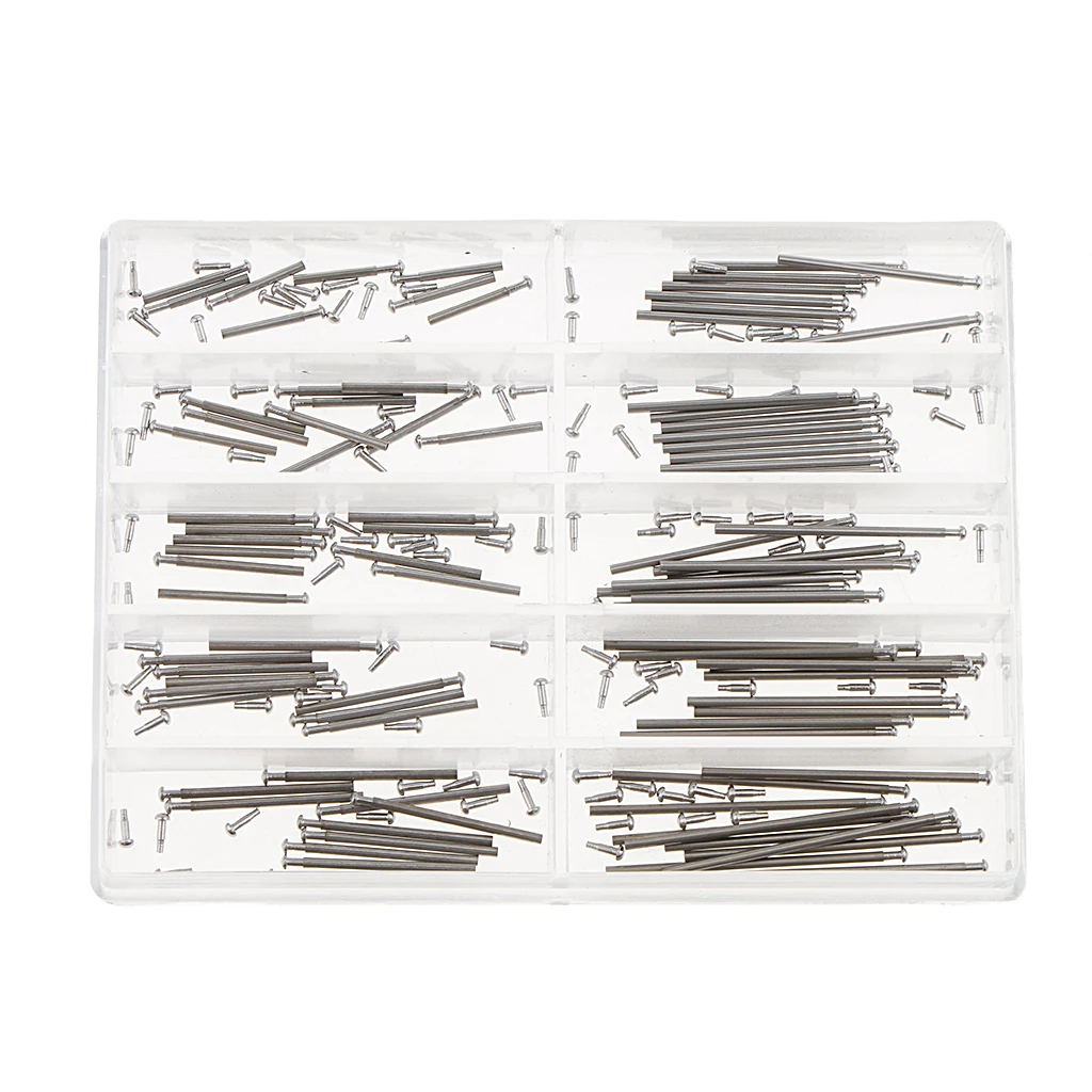 1 Set Watch Band Tube Clasp Pin Metal Friction Pressure Pins 8mm-26mm