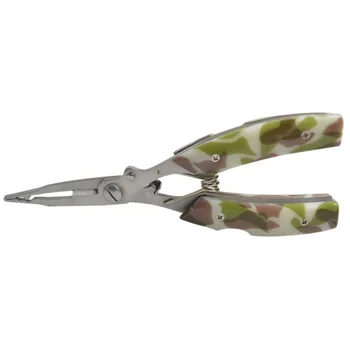 

SEWS-Multi-Functional Stainless Steel Road Pliers Camouflage Belt Knife Road Pliers Open Double Ring Cutting Line Pressure Fishi