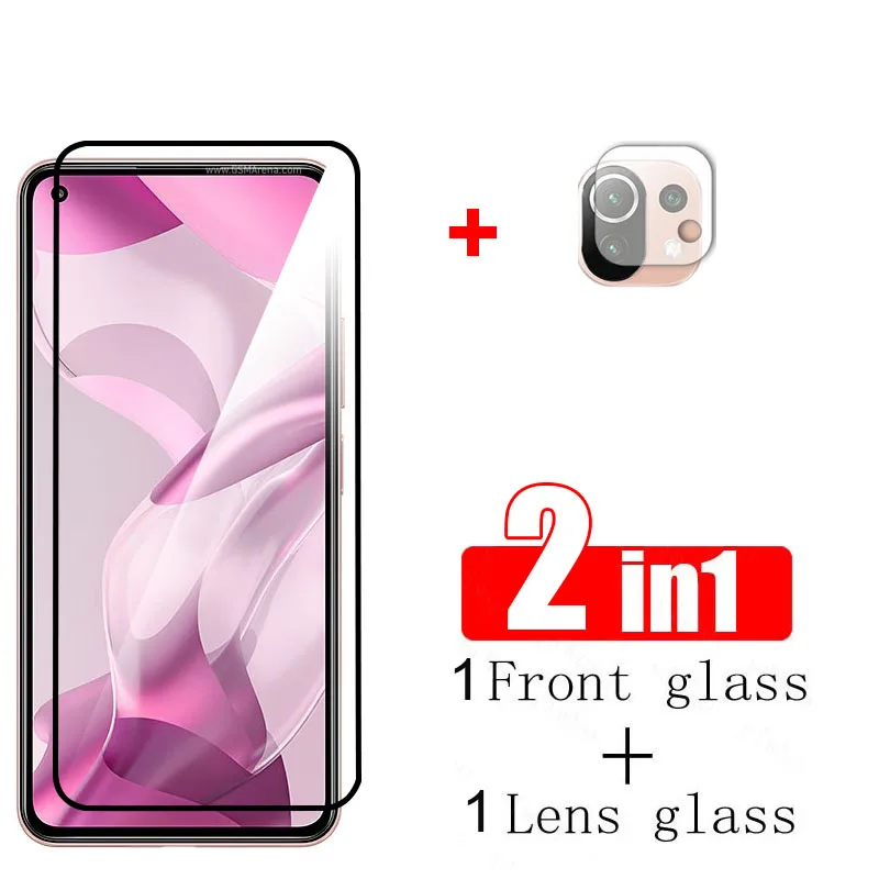 phone protector Che Phủ Toàn Bộ Kính Cường Lực Cho Xiaomi Mi 11 Lite 5G NE Kính Cường Lực Cho Mi 11 Lite 5G NE Kính tấm Bảo Vệ Màn Hình Cho Mi 11 Lite 5G NE Ống Kính Thủy Tinh mobile screen guard Screen Protectors