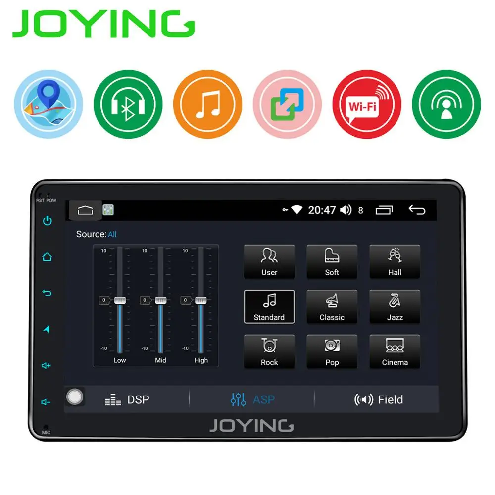 Cheap JOYING Android 8.1 2 din car radio 8 inch HD touch screen GPS navigation wifi BT 1GB fast boot SWC For Toyota camry/RAV4/Corolla 2