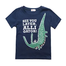 Новая стильная детская хлопковая футболка в Корейском стиле на весну и лето с принтом из мультфильмов топ с короткими рукавами для мальчиков