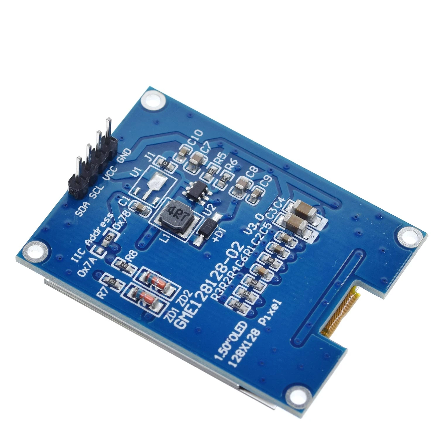 Все новые 1,5 дюйма 128x128 oled-экран модуль высокого качества для Raspberry Pi для STM32 для Arduino