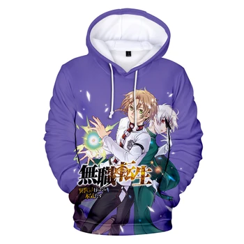 

mushoku tensei 3Dprint hoodie for children's sweatshirt Harajuku design high quality hip pop popular anime boys/girls 3D hoodies