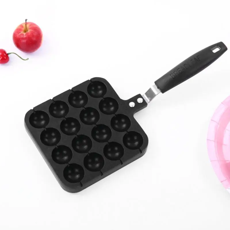 Антипригарная сковорода Takoyaki с 16 отверстиями выпечка гриль алюминиевый шар