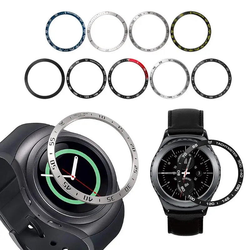 Антицарапина металлический ободок кольцо клейкая крышка samsung Galaxy Watch Active/gear Sport 42 мм аксессуары Антицарапина металлический ободок кольцо клейкая крышка samsung Galaxy Watch Active/gear Sport 42 мм аксессуары