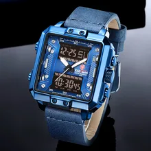 KADEMAN Новые квадратные часы для мужчин лучший бренд класса люкс двойной дисплей наручные часы водонепроницаемые спортивные военные мужские часы Relogio Masculino