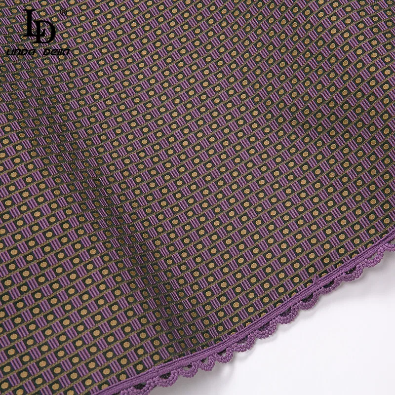 LD LINDA DELLA Autumn Polka Dots Print Dress
