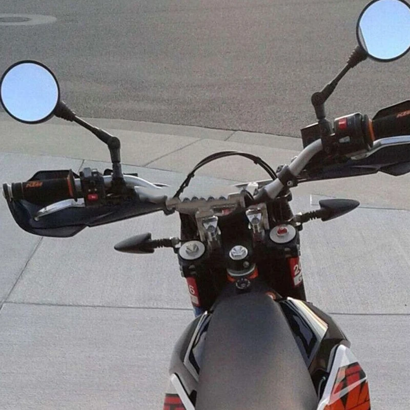Универсальное 1 пара складное мотоциклетное боковое зеркало заднего вида 10 мм для Yamaha Honda высокое качество