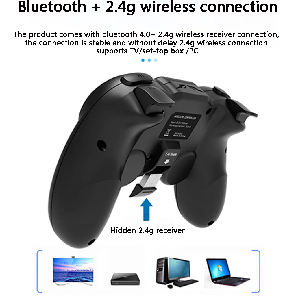 Bluetooth Gamepad Game Controller Joypad Direct Play PUBG iOS/Android Universal 