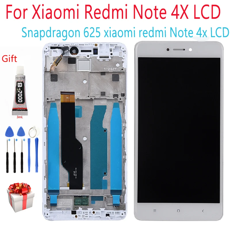 

AAA Quality LCD+Frame For Xiaomi Redmi Note 4X LCD Display Screen For Redmi Note 4X Global Version LCD Only For Snapdragon 625