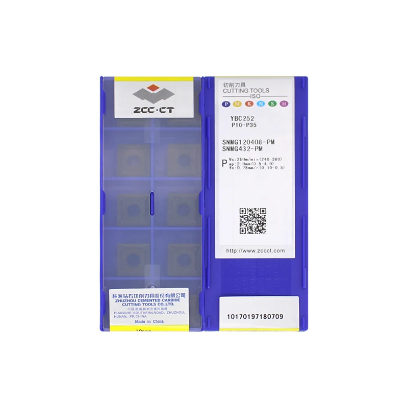 

SNMG120408-PM YBC252 10pcs Original CHINA ZCCCT Turning Inserts