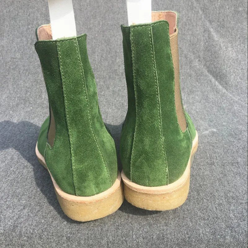 Yomior/Мужская обувь из натуральной кожи в британском стиле; сезон весна-зима; теплые плюшевые ботильоны с острым носком; модельные Свадебные рабочие ботинки «Челси»