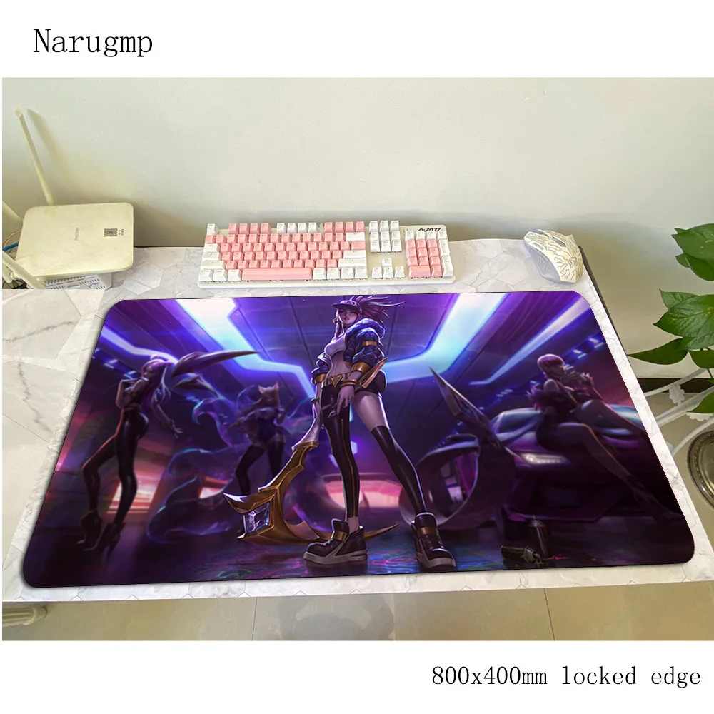 Коврик для мыши Ahri 800x400x4 мм коврик компьютерной kda игровые аксессуары из