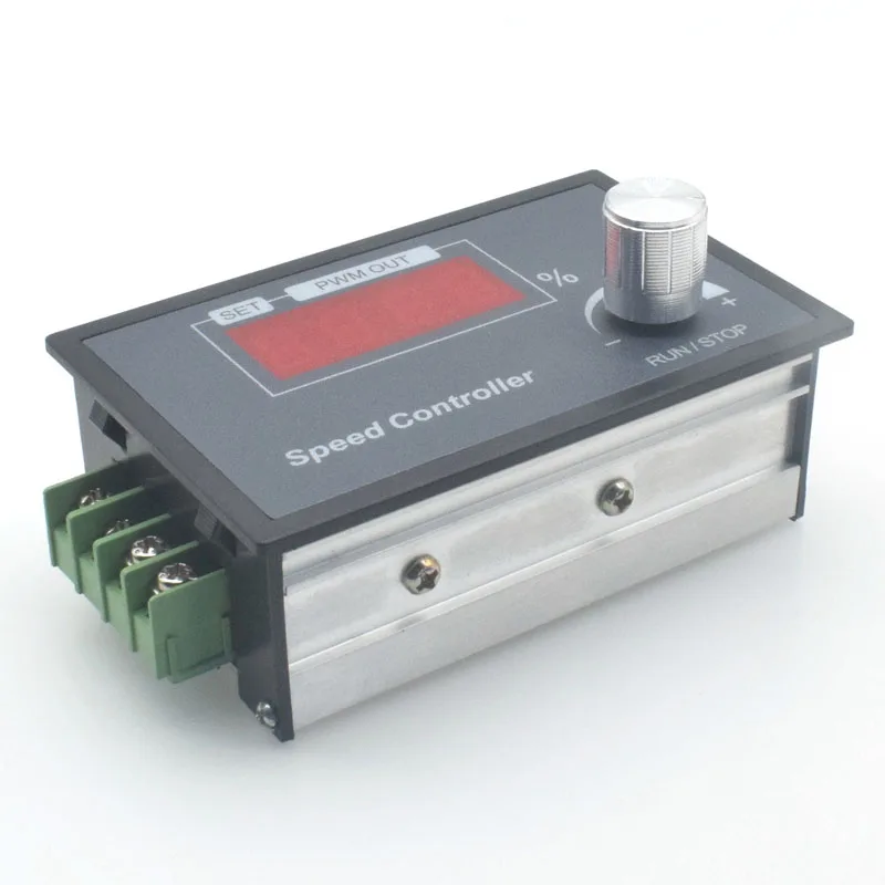 Digital Display 0~ Adjustable DC 6-60V 30A DC Motor Speed Controller PWM 12V 24V 48V Adjustable Frequency