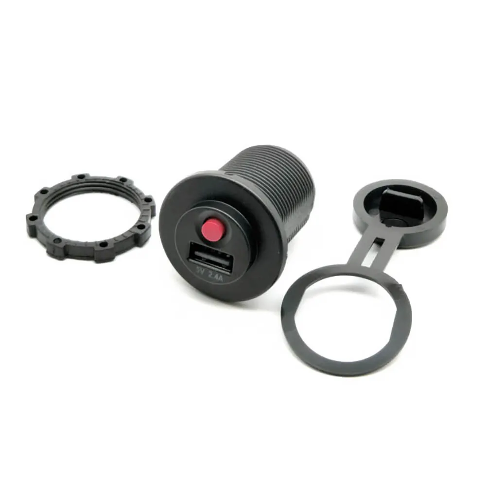 Переключатель кнопка Usb мотоцикл прикуриватель адаптер зарядное устройство телефон Питание Зарядное устройство водонепроницаемый порт разъем D2