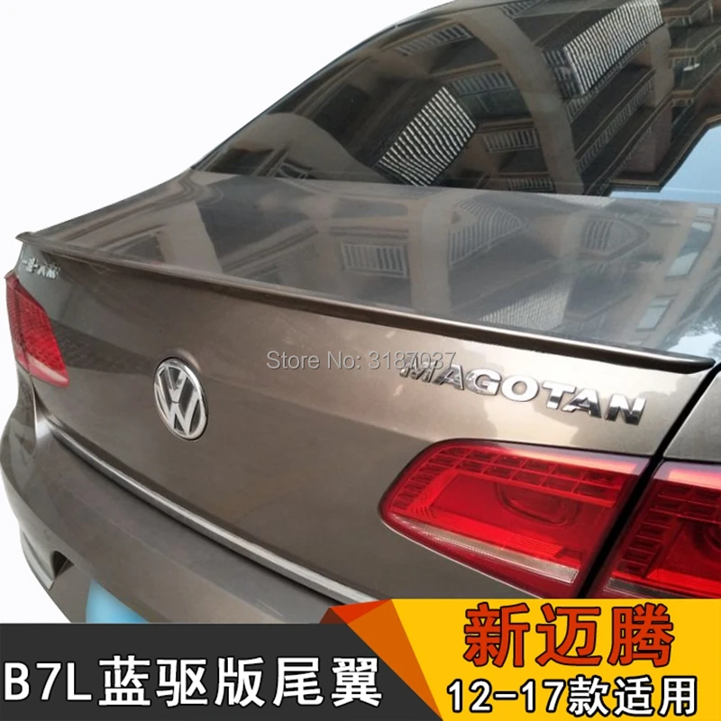 

For Volkswagen Passat B7 Spoiler 2013-2015 ABS Plastic Unpainted Color Rear Roof Spoiler Wing Trunk Lip Boot Cover Car Styling