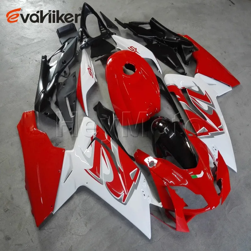 Custom motorcycle cowl for RSV125 2006-2011 ABS Plastic motorcycle fairing+5Gifts+Painted red white - Цвет: E