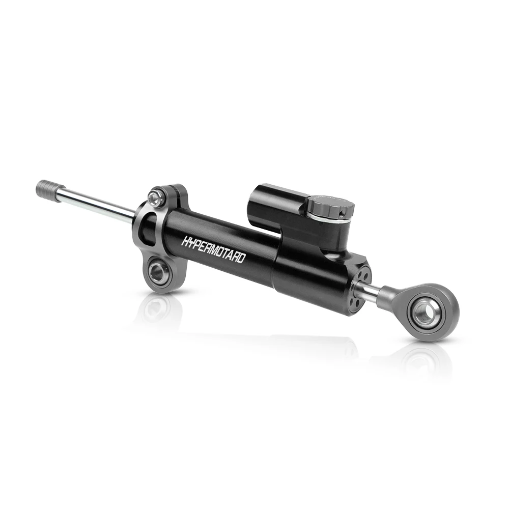 gray and black Мотоцикл cnc Универсальный стабилизатор амортизатор рулевого механизма Монтажный кронштейн для DUCATI HYPERMOTARD 821 939 SP 2013 - Цвет: gray and black