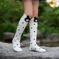 Cartoon Kids Socks Girls long Socks Cotton Knee High Leg Warmers Socks Long Tube Princess Children's Knee Socks Kid Dance Sock 2