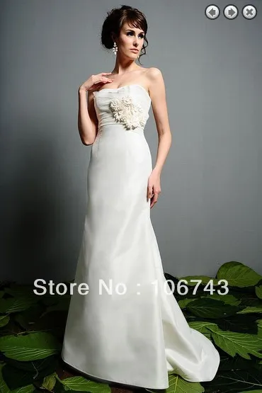 

free shipping 2014 bridal gown vestidos formales white dress long dinner dress plus size pageant modesty Bridesmaid Dresses