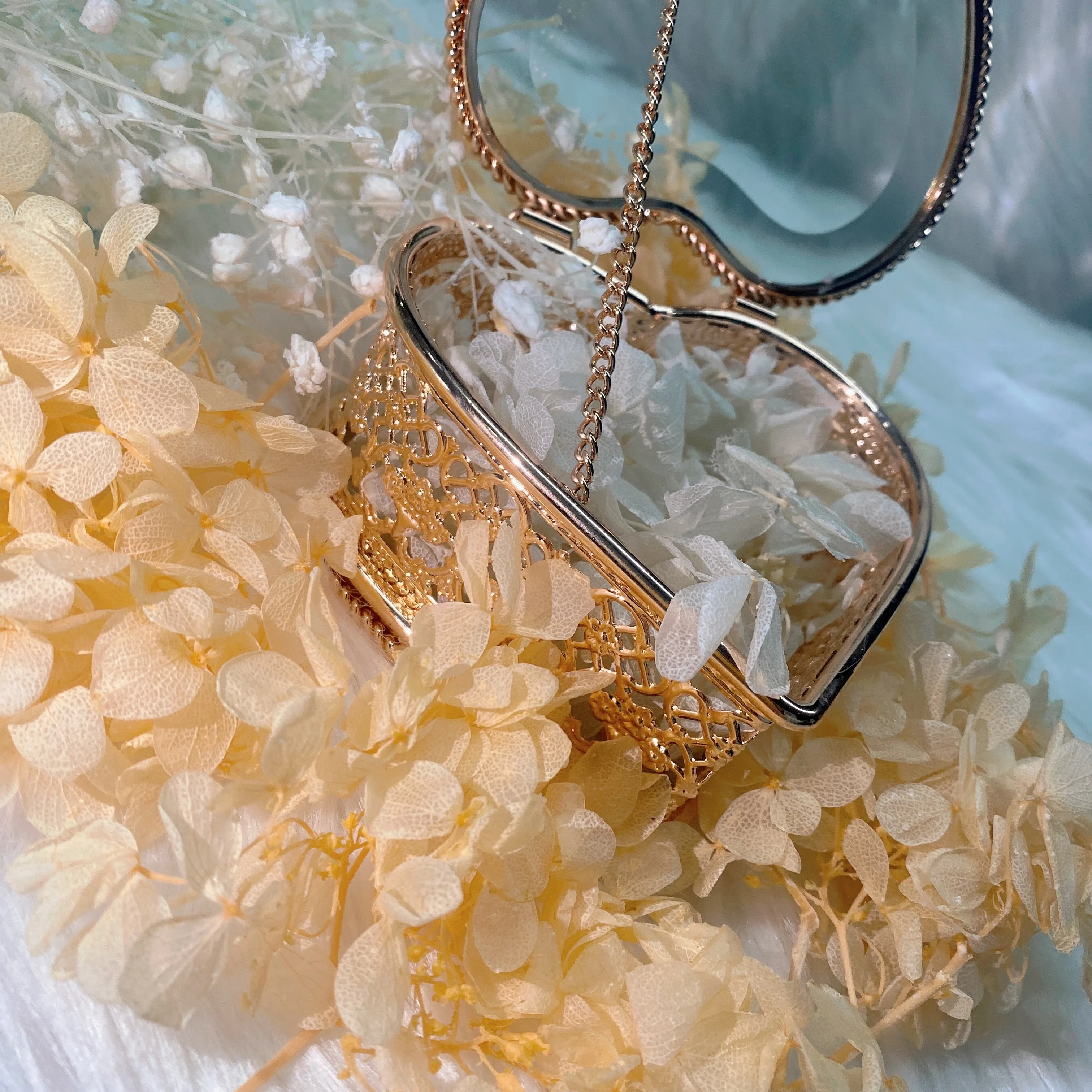 Custom Clear Glass Jewelry Box Valentine'S Gift Ring Box Necklace Storage Bride Party Wedding Decoration Personalized Gifts